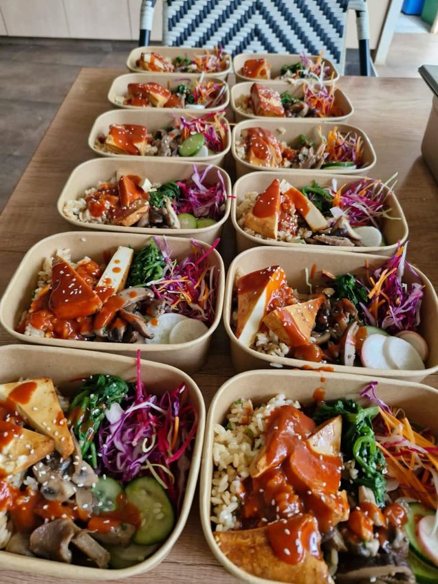 Boxed lunches packed for an event
