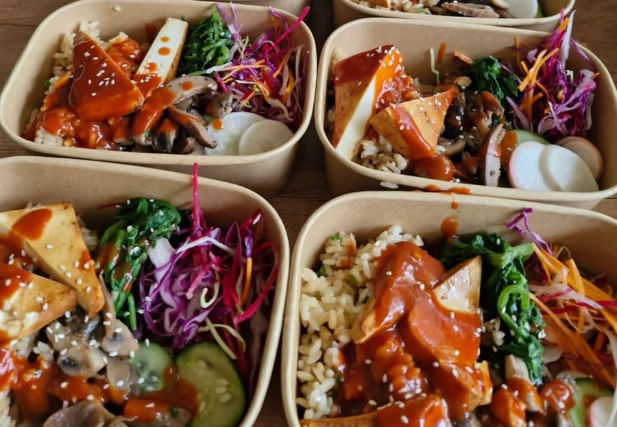 A beautifully packed bento box