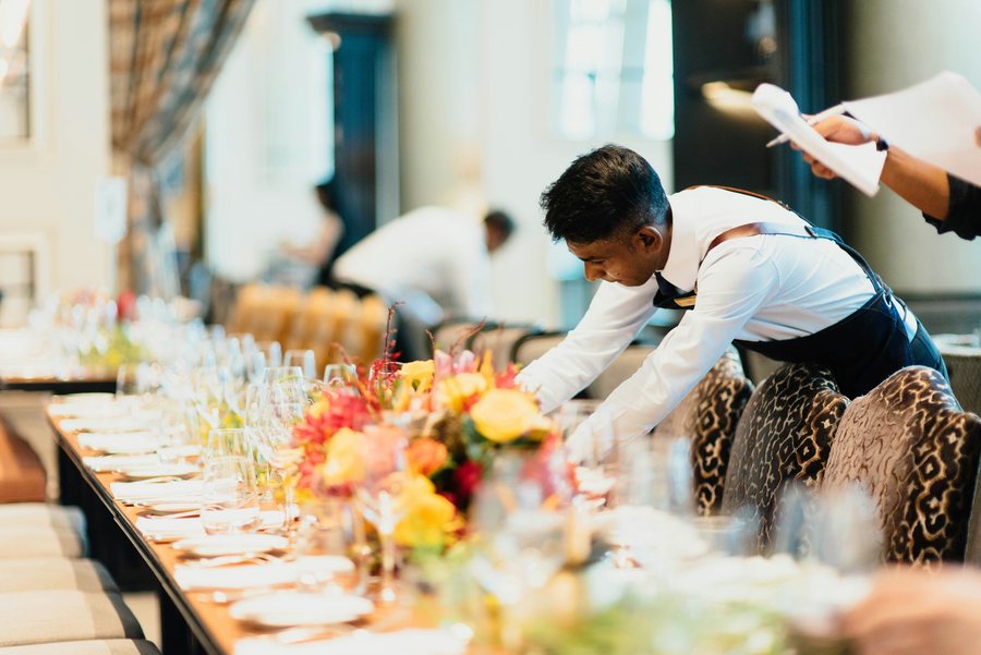 Corporate catering service